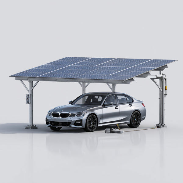 Single Bay Solar Carport, EV